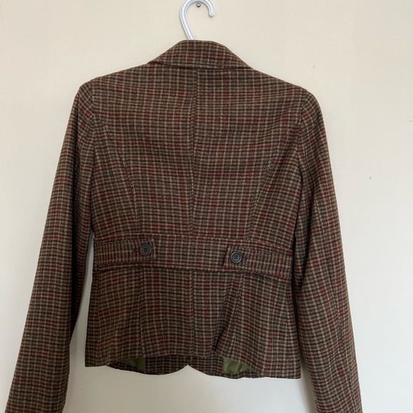 Front Button Checkered Blazer - Picture 3 of 3